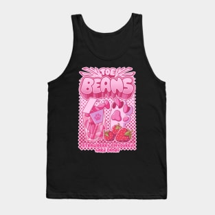 TOE BEANS : strawberry flavored hard candy. funny cat toe beans candy Tank Top